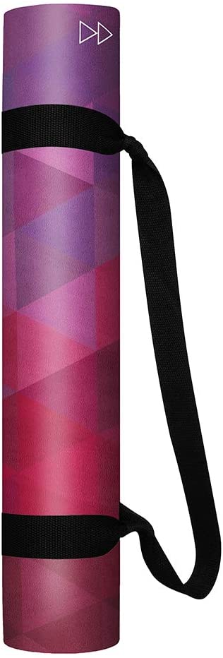 Yogamat, milieuvriendelijke suède yogamatten met draagriem 72 "x 24" X 7 mm Oefen- en trainingsmat voor yoga Pilates Home Outdoor Fitness, beste cadeau voor minnaar